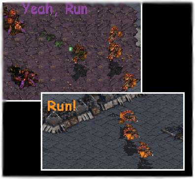 Sabotage_'s attack failed. He ran his Mutalisk's back to his base